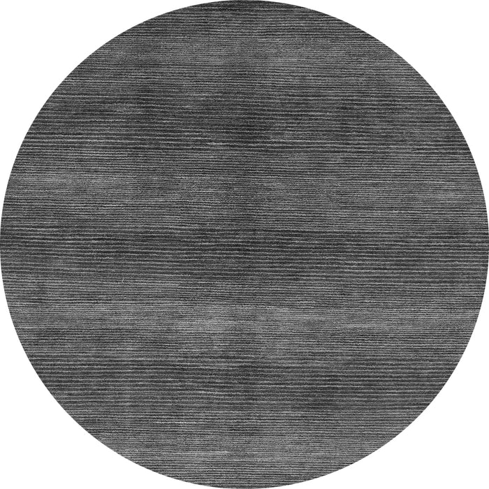 Round Machine Washable Abstract Gray Modern Rug, wshabs1561gry