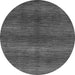 Round Machine Washable Abstract Gray Modern Rug, wshabs1561gry