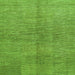 Square Abstract Green Modern Rug, abs1562grn