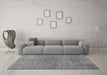 Machine Washable Abstract Gray Modern Rug in a Living Room,, wshabs1562gry