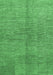 Machine Washable Abstract Emerald Green Modern Area Rugs, wshabs1562emgrn