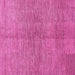 Square Machine Washable Abstract Pink Modern Rug, wshabs1562pnk