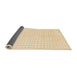 Sideview of Abstract Khaki Gold Solid Rug, abs1563