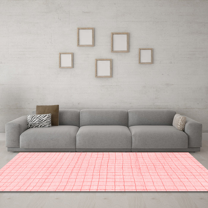 Modern Red Washable Rugs