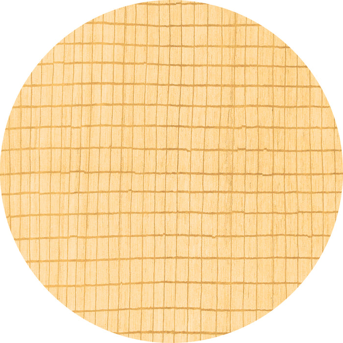 Round Solid Brown Modern Rug, abs1563brn