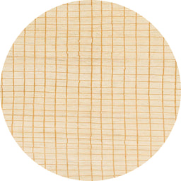 Round Machine Washable Abstract Khaki Gold Rug, wshabs1563