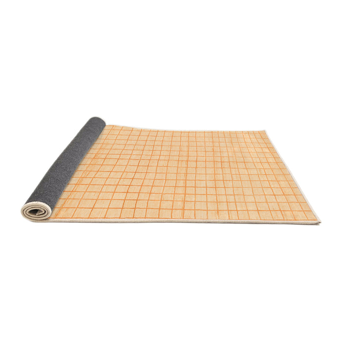 Sideview of Solid Orange Modern Rug, abs1563org