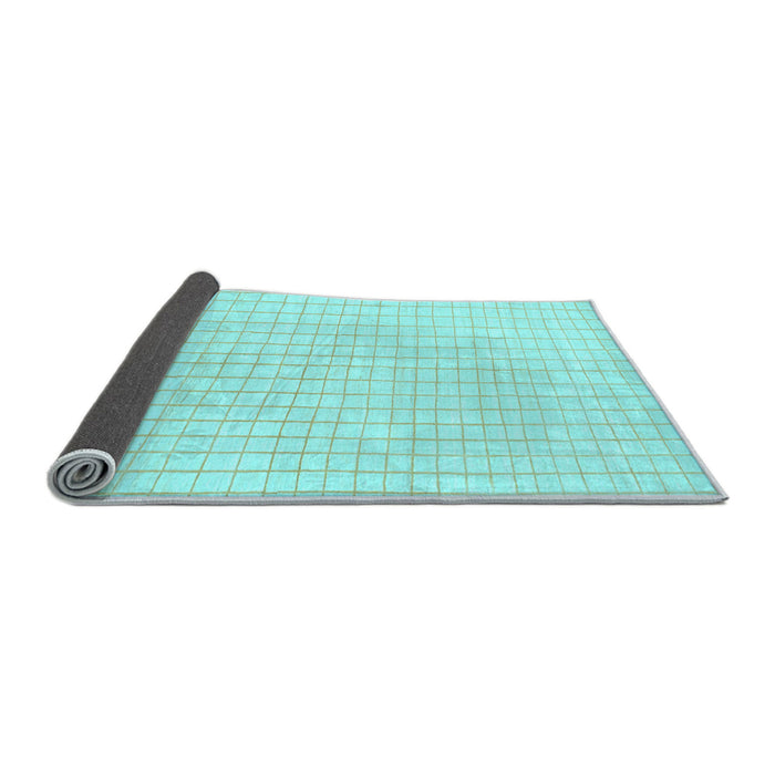 Sideview of Solid Light Blue Modern Rug, abs1563lblu