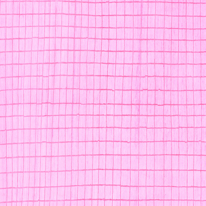 Square Machine Washable Solid Pink Modern Rug, wshabs1563pnk