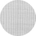 Round Machine Washable Solid Gray Modern Rug, wshabs1563gry