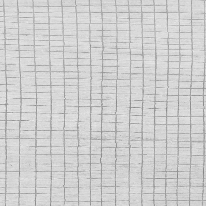 Square Machine Washable Solid Gray Modern Rug, wshabs1563gry