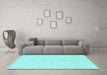 Machine Washable Solid Light Blue Modern Rug in a Living Room, wshabs1563lblu