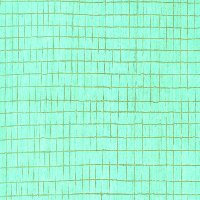 Square Solid Turquoise Modern Rug, abs1563turq