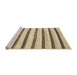 Sideview of Machine Washable Abstract Brown Rug, wshabs1564