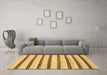 Machine Washable Solid Brown Modern Rug in a Living Room,, wshabs1564brn