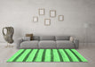 Machine Washable Solid Emerald Green Modern Area Rugs in a Living Room,, wshabs1564emgrn