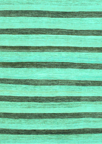 Solid Turquoise Modern Rug, abs1564turq