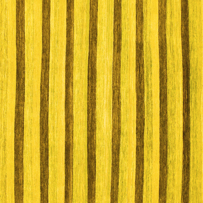 Square Solid Yellow Modern Rug, abs1564yw