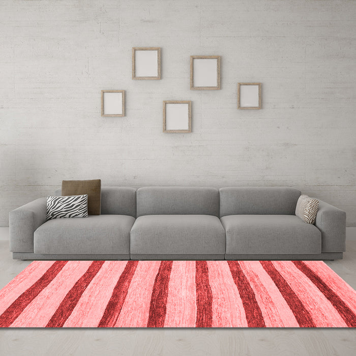 Modern Red Washable Rugs
