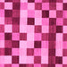 Square Abstract Pink Modern Rug, abs1565pnk