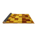 Sideview of Abstract Yellow Modern Rug, abs1565yw