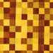 Square Abstract Yellow Modern Rug, abs1565yw