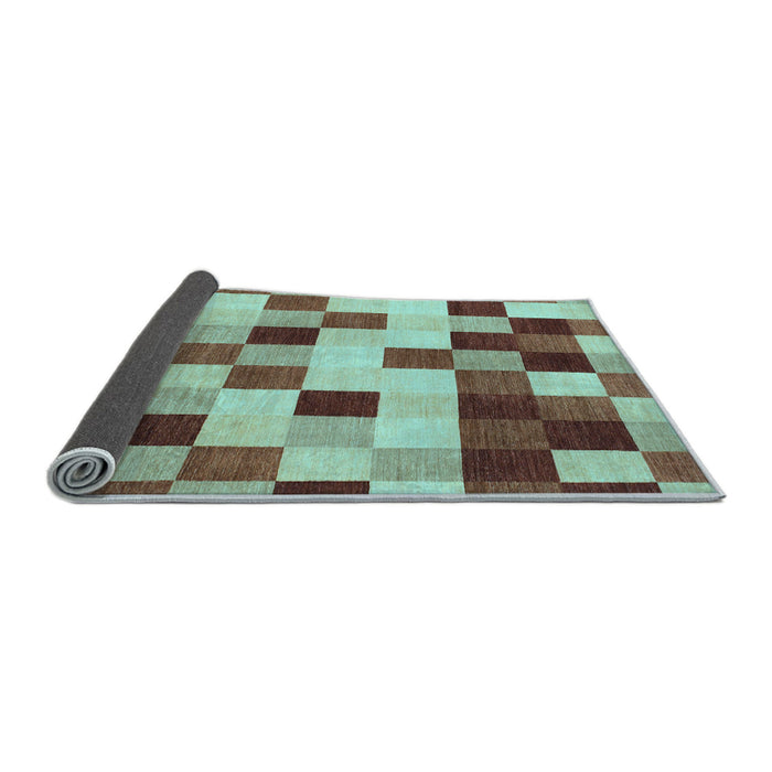 Sideview of Abstract Light Blue Modern Rug, abs1565lblu