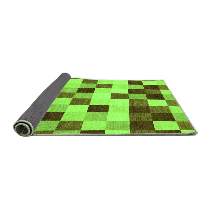 Sideview of Abstract Green Modern Rug, abs1565grn