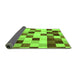 Sideview of Abstract Green Modern Rug, abs1565grn