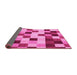 Sideview of Abstract Pink Modern Rug, abs1565pnk