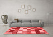 Modern Red Washable Rugs