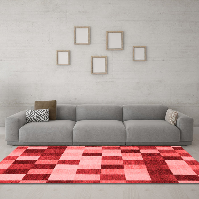 Modern Red Washable Rugs