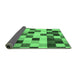 Sideview of Abstract Emerald Green Modern Rug, abs1565emgrn