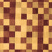 Square Abstract Brown Modern Rug, abs1565brn