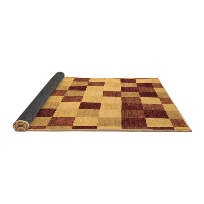 Sideview of Abstract Brown Modern Rug, abs1565brn