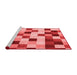 Modern Red Washable Rugs