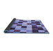 Sideview of Abstract Blue Modern Rug, abs1565blu