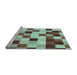 Sideview of Machine Washable Abstract Light Blue Modern Rug, wshabs1565lblu