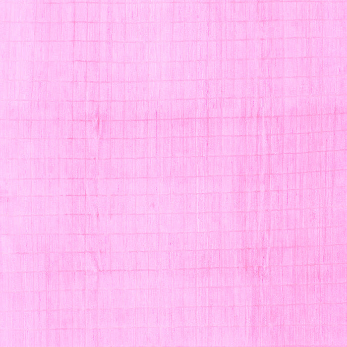 Square Machine Washable Solid Pink Modern Rug, wshabs1566pnk