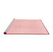 Modern Red Washable Rugs