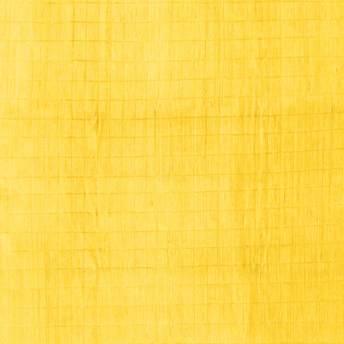 Square Solid Yellow Modern Rug, abs1566yw