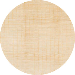 Round Abstract Khaki Gold Solid Rug, abs1566