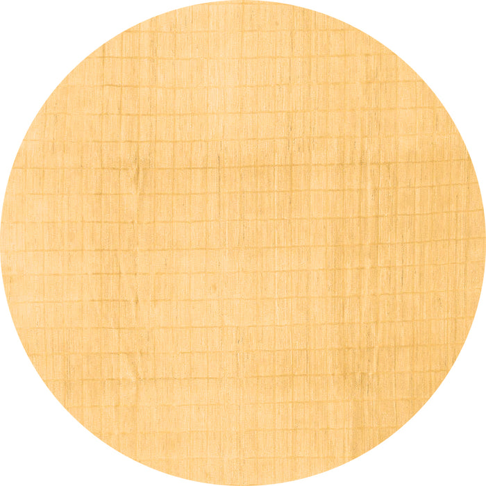Round Solid Brown Modern Rug, abs1566brn