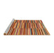 Sideview of Machine Washable Abstract Red Rug, wshabs1567