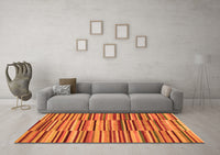 Machine Washable Southwestern Orange Country Rug, wshabs1567org