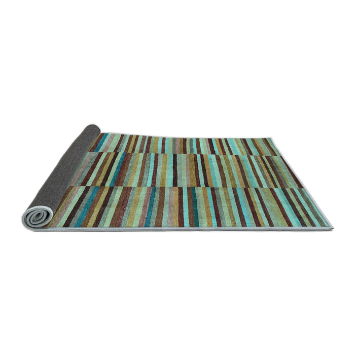 Sideview of Southwestern Light Blue Country Rug, abs1567lblu