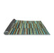 Sideview of Southwestern Light Blue Country Rug, abs1567lblu