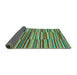 Sideview of Southwestern Turquoise Country Rug, abs1567turq