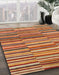 Abstract Red Southwestern Rug in Family Room, abs1567