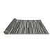 Sideview of Southwestern Gray Country Rug, abs1567gry